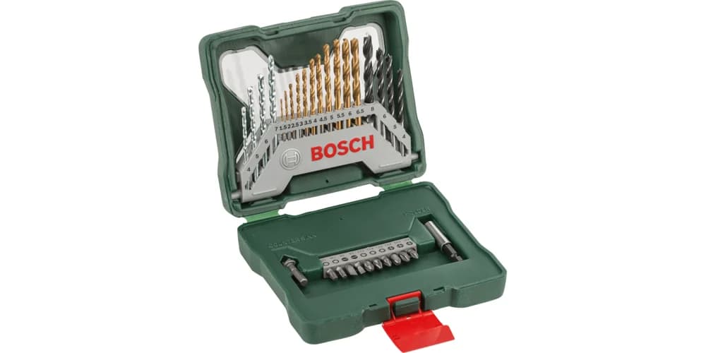 بوش X-Line Drill- and Screwdriver Bit Set TiN-coated 30 pieces طقم ريش حفر ومفكات X-Line مطلية TiN، 30 قطعة — X-Line Drill- and Screwdriver Bit Set TiN-coated 30 pieces