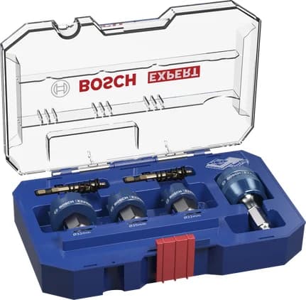 بوش EXPERT Sheet Metal Power Change Plus طقم منشار ثقب، 22؛ 25؛ 32 × 5 مم، 6 قطع 6949509248619 — EXPERT Sheet Metal Power Change Plus Hole Saw Set, 22; 25; 32 x 5 mm, 6 pcs 6949509248619