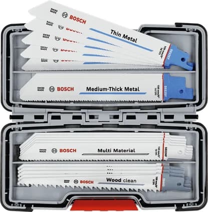 بوش 20-piece reciprocating saw blade set Wood and Metal 3165140846486 طقم شفرات منشار ترددي للخشب والمعادن — 20-piece reciprocating saw blade set Wood and Metal 3165140846486