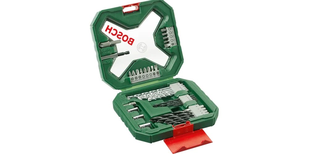 بوش 34-piece X-Line Classic drill bit and screwdriver bit set ريش مثقاب ورؤوس مفكات — 34-piece X-Line Classic drill bit and screwdriver bit set