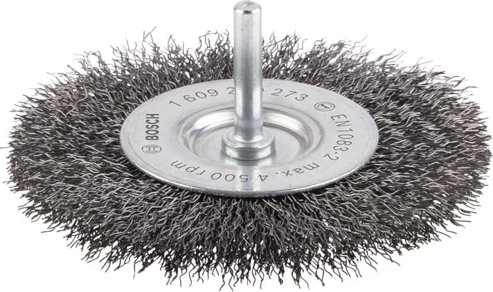 بوش Metal clean Wire Wheel, Straight Shank, 100 x 0.3 mm عجلة سلكية — Metal clean Wire Wheel, Straight Shank, 100 x 0.3 mm