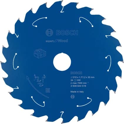 بوش Expert for Wood Circular Saw Blade for Cordless Saws 210x1.7/1.2x30 T24 شفرة منشار دائري — Expert for Wood Circular Saw Blade for Cordless Saws 210x1.7/1.2x30 T24