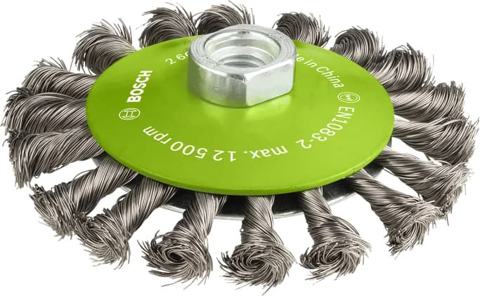 Bosch Stainless Steel heavy Bevel Brush, 115 x 0.35 mm, Thread — Stainless Steel heavy Bevel Brush, 115 x 0.35 mm, Thread