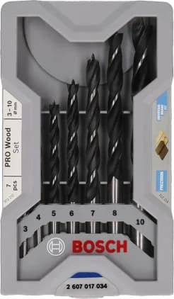 بوش Wood Brad Point Drill Bit Set, 7 pcs 3165140557351 طقم لقمة ثقب — Wood Brad Point Drill Bit Set, 7 pcs 3165140557351