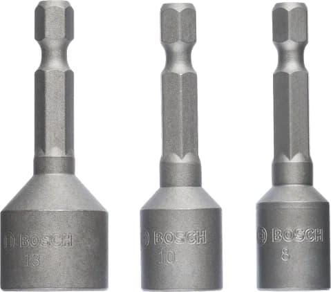 بوش 3-piece nutsetter pack 8/10/13 mm 3165140700955 رؤوس صواميل — 3-piece nutsetter pack 8/10/13 mm 3165140700955
