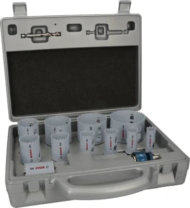 بوش طقم منشار ثقب PC Plus للمواد المتعددة، 14 قطعة 6949509240781 — Multi Material PC Plus Hole Saw Set, 14 pcs 6949509240781