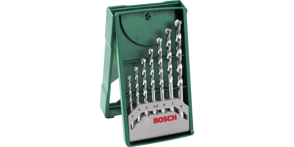 بوش طقم ريش حفر للبناء Mini-X-Line، 7 قطع — Mini-X-Line Masonry Drill Bit Set 7 Pieces