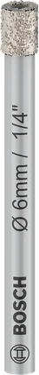 بوش Ceramic dry Drill Bit, 6 x 66 mm لقمة ثقب جاف سيراميك — Ceramic dry Drill Bit, 6 x 66 mm