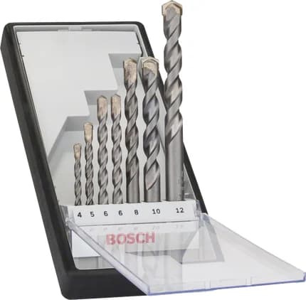 بوش 7-piece Robust Line CYL-3 concrete drill bit set 4 - 12 mm 3165140446297 طقم ريش ثقب للخرسانة — 7-piece Robust Line CYL-3 concrete drill bit set 4 - 12 mm 3165140446297