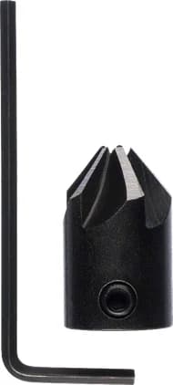 بوش Arbor-mounted countersink for brad point drill bits غاطس مثبت على الحامل لريش الثقب المدببة — Arbor-mounted countersink for brad point drill bits