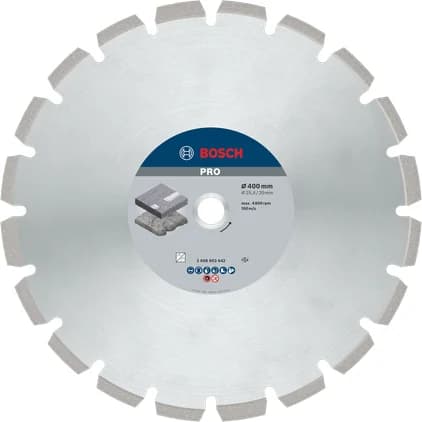 بوش Asphalt Diamond Disc, 400 x 20/25.4 mm قرص ماسي للأسفلت — Asphalt Diamond Disc, 400 x 20/25.4 mm