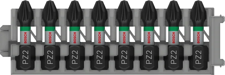بوش Pozidriv Impact Bit, PZ2, 25 mm, 8 pcs رأس مفك صدمي — Pozidriv Impact Bit, PZ2, 25 mm, 8 pcs