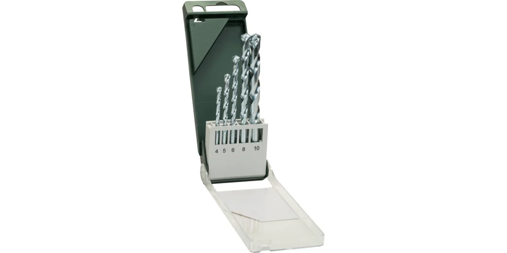 بوش Masonry Drill Bit manufactured to ISO 5468 Set 5 Pieces طقم لقمة حفر للبناء — Masonry Drill Bit manufactured to ISO 5468 Set 5 Pieces