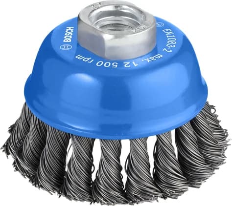 بوش Metal heavy Cup Brush, 75 x 0.5 mm, Thread 3165140026628 فرشاة كأس معدن ثقيلة — Metal heavy Cup Brush, 75 x 0.5 mm, Thread 3165140026628