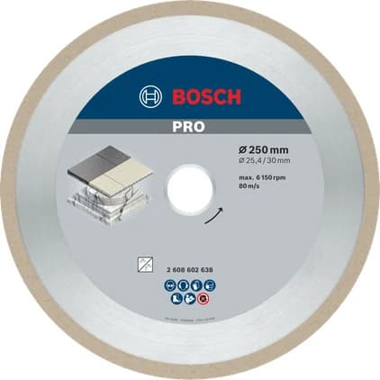 بوش Ceramic Diamond Disc, 250 x 30/25.4 mm قرص ماسي سيراميك — Ceramic Diamond Disc, 250 x 30/25.4 mm