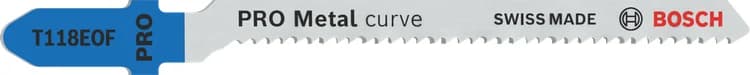 بوش Metal curve T118EOF Jigsaw Blade, 83 mm, 5 pcs شفرة منشار — Metal curve T118EOF Jigsaw Blade, 83 mm, 5 pcs