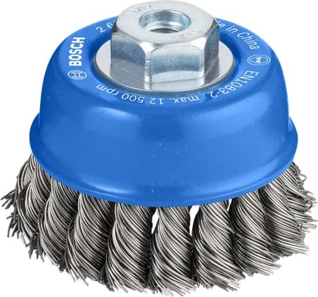 بوش Metal heavy Cup Brush, 75 x 0.5 mm, Thread 3165140102711 فرشاة كأس معدن ثقيلة — Metal heavy Cup Brush, 75 x 0.5 mm, Thread 3165140102711