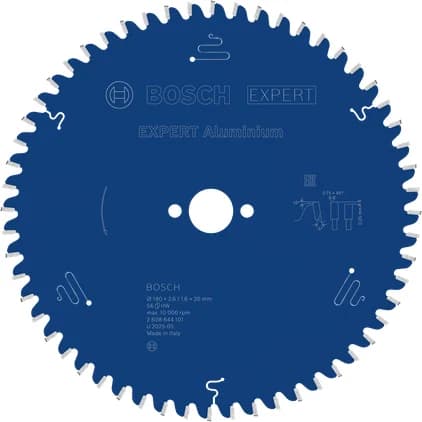 بوش EXPERT Aluminium Circular Saw Blade, 190 x 2.6/1.6 x 20 mm, T56 شفرة منشار دائري — EXPERT Aluminium Circular Saw Blade, 190 x 2.6/1.6 x 20 mm, T56