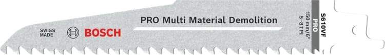 بوش Multi Material Demolition S610VF Blade شفرة S610VF 1.6 x 22 x 150 mm, 5 pcs — Multi Material Demolition S610VF Blade, 1.6 x 22 x 150 mm, 5 pcs
