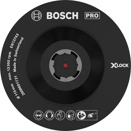 بوش Backing Pad X-Lock, 115 mm, Hook-and-Loop قاعدة دعم — Backing Pad X-Lock, 115 mm, Hook-and-Loop
