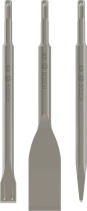 بوش SDS plus-5C Chisel Set, Pointed 250, Tile 40 x 260, Spade 20 x 250 mm, 3 pcs 3165140334488 طقم أزاميل — SDS plus-5C Chisel Set, Pointed 250, Tile 40 x 260, Spade 20 x 250 mm, 3 pcs 3165140334488