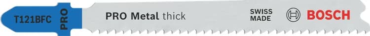بوش Metal thick T121BFC Jigsaw Blade, 92 mm, 5 pcs شفرة منشار أركت — Metal thick T121BFC Jigsaw Blade, 92 mm, 5 pcs