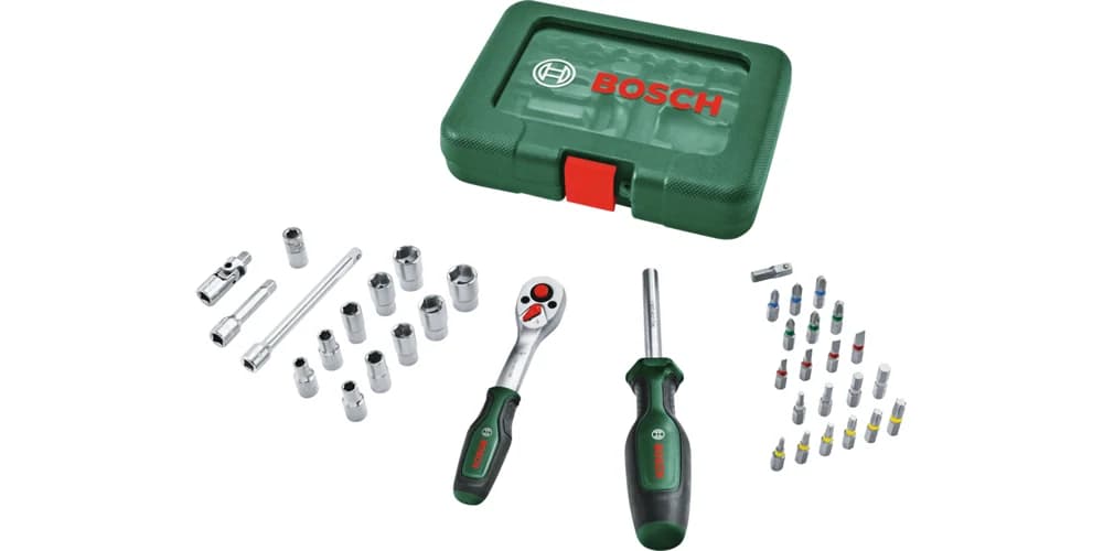 بوش 1/4" Ratchet Set 37-Piece — 1/4" Ratchet Set 37-Piece