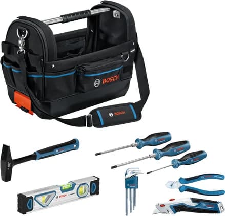بوش GWT 20 and Hand Tools Set, 17 pcs طقم أدوات يدوية — GWT 20 and Hand Tools Set, 17 pcs