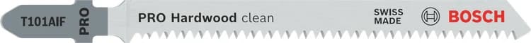 بوش Hardwood clean T101AIF Jigsaw Blade, 100 mm, 5 pcs شفرة منشار أركت — Hardwood clean T101AIF Jigsaw Blade, 100 mm, 5 pcs