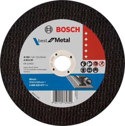 بوش Best for Metal 180x3.0x22.23 cutting disc قرص قطع — Best for Metal 180x3.0x22.23 cutting disc