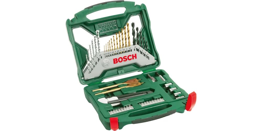 بوش X-Line Drill- and Screwdriver Bit Set TiN-coated 50 pieces طقم ريش حفر ومفكات X-Line مطلية TiN، 50 قطعة — X-Line Drill- and Screwdriver Bit Set TiN-coated 50 pieces