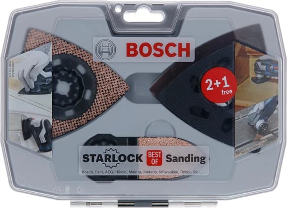 بوش Starlock Sanding Set 3165140894739 طقم صنفرة — Starlock Sanding Set 3165140894739