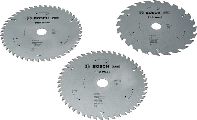 بوش Wood Circular Saw Blade 165 mm Cordless 3 pcs Promo Pack شفرة منشار دائري — Wood Circular Saw Blade 165 mm Cordless 3 pcs Promo Pack