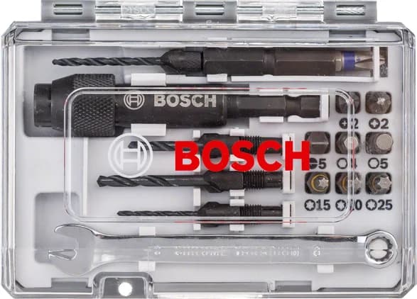 بوش 20-piece Drill&Drive screwdriver bit set 3165140792820 طقم ريش مفك Drill&Drive — 20-piece Drill&Drive screwdriver bit set 3165140792820