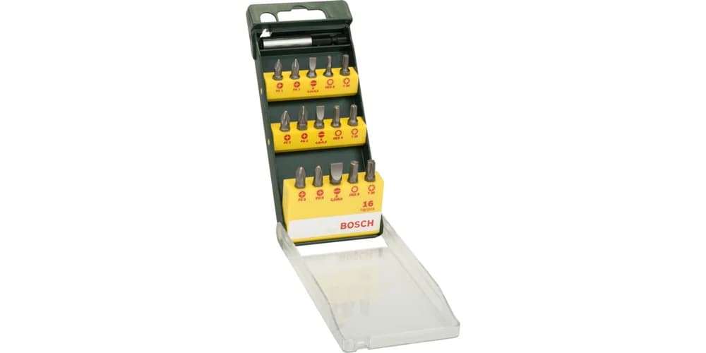 بوش Screwdriver Bit Set 16 Pieces طقم لقمة مفك براغي — Screwdriver Bit Set 16 Pieces