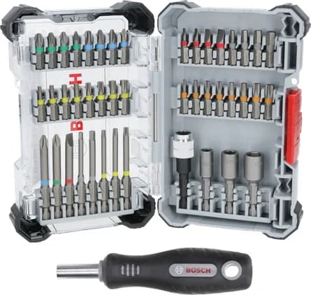 بوش Extra Hard Screwdriver Bit Set, 44+1 pcs طقم ريش مفك — Extra Hard Screwdriver Bit Set, 44+1 pcs