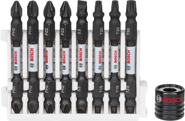 بوش Impact Control Screwdriver Bit pack, 9-piece 3165140851350 طقم لقمة مفك — Impact Control Screwdriver Bit pack, 9-piece 3165140851350