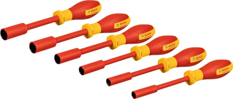 بوش VDE Socket Wrench Set, 6 pcs طقم مفاتيح صندوقية — VDE Socket Wrench Set, 6 pcs