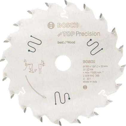 بوش Top Precision Best for Wood circular saw blade 3165140636865 شفرة منشار دائري — Top Precision Best for Wood circular saw blade 3165140636865