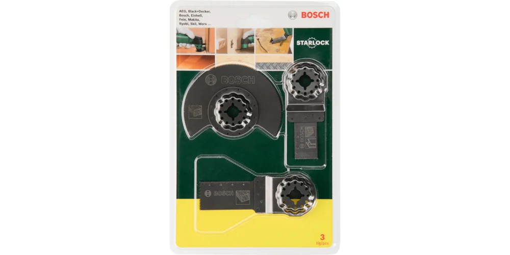 Bosch Starlock Starter Set "Wood" for multifunction tools 3 Pieces — Starlock Starter Set "Wood" for multifunction tools 3 Pieces