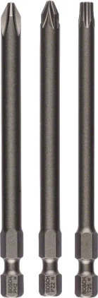 بوش 3-piece screwdriver bit set, Extra Hard 3165140302920 رؤوس مفكات — 3-piece screwdriver bit set, Extra Hard 3165140302920