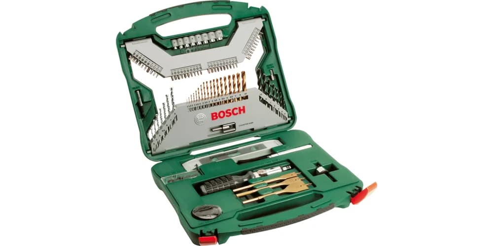 بوش X-Line Drill- and Screwdriver Bit Set TiN-coated 100 pieces طقم ريش حفر ومفكات X-Line مطلية TiN، 100 قطعة — X-Line Drill- and Screwdriver Bit Set TiN-coated 100 pieces
