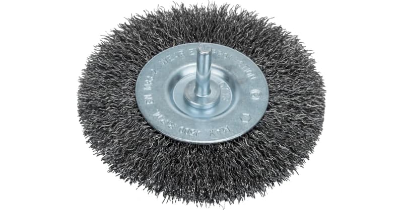 بوش Wire wheels for drills – Crimped wire, 100 mm فرشاة سلكية — Wire wheels for drills – Crimped wire, 100 mm