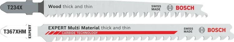 Bosch T234X and EXPERT Multi Material thick and thin T367XHM Jigsaw Blades, 26 pcs 4053423853742 — T234X and EXPERT Multi Material thick and thin T367XHM Jigsaw Blades, 26 pcs 4053423853742