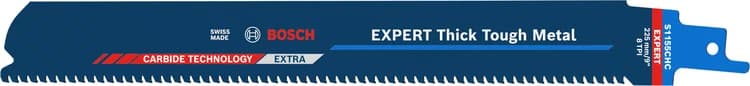 بوش EXPERT Thick Tough Metal S1155CHC شفرة منشار ترددي — EXPERT Thick Tough Metal S1155CHC Reciprocating Saw Blade 1-pc