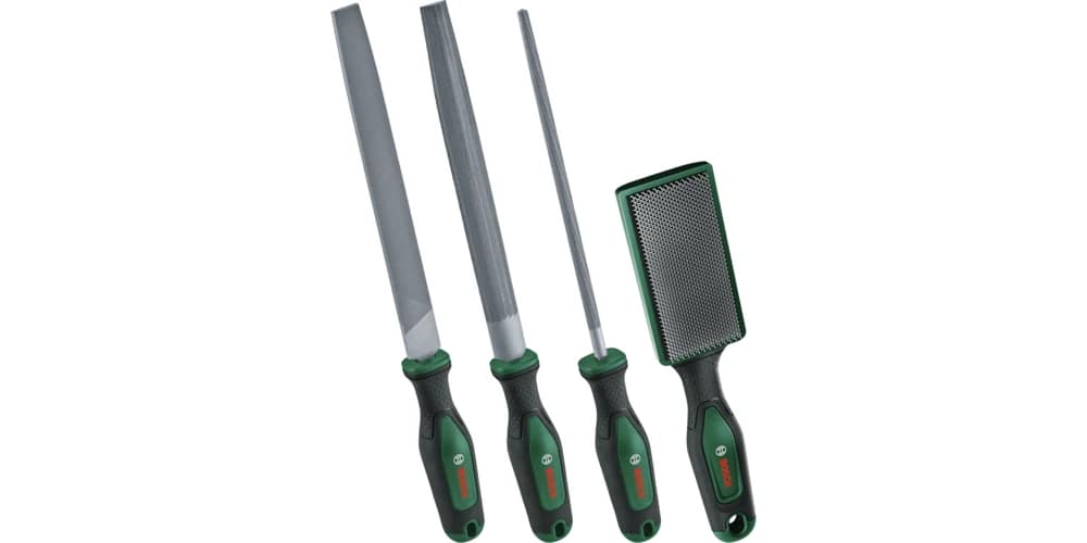 بوش File Set 200 mm / 8" with brush 4-Piece — File Set 200 mm / 8" with brush 4-Piece