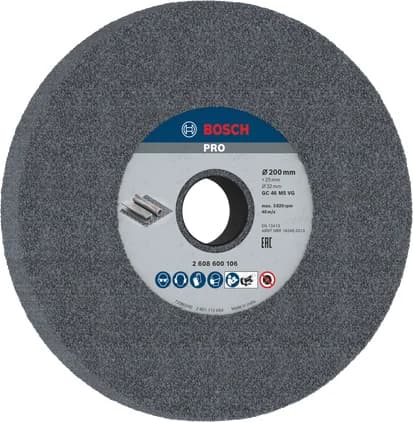 بوش Metal Grinding Wheel, 200 x 25 x 32 mm, G46 عجلة تجليخ معدن — Metal Grinding Wheel, 200 x 25 x 32 mm, G46