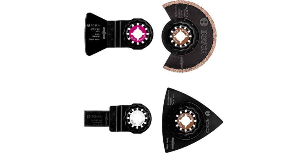 بوش Starlock Set Tiling 4 Pieces طقم أدوات متعددة — Starlock Set Tiling 4 Pieces