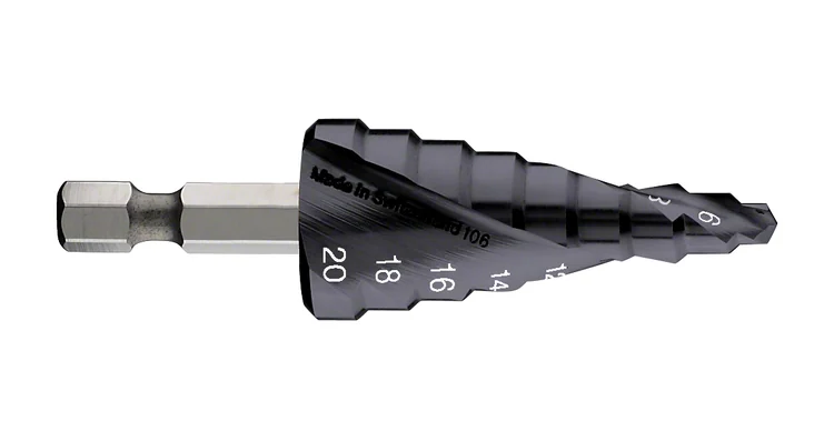 بوش Step drill bit HSS-TiN 3165140630276 لقمة درج — Step drill bit HSS-TiN 3165140630276