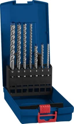 بوش EXPERT SDS plus-7X طقم ريش حفر مطرقية 5/6/6/8/8/10/12 مم 7 قطع 4059952532691 — EXPERT SDS plus-7X Hammer Drill Bit Set 5/6/6/8/8/10/12 mm 7-pc 4059952532691